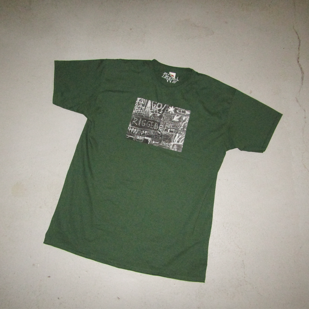 tricou-bumbac-barbati-verde-rigged