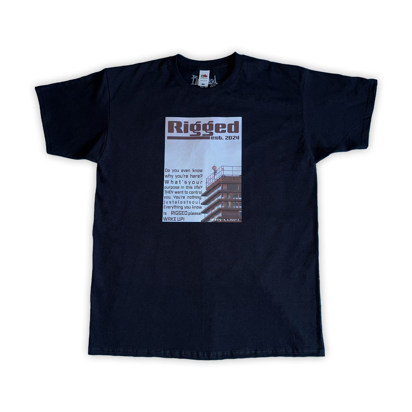 tricou-bumbac-barbati-negru-rigged