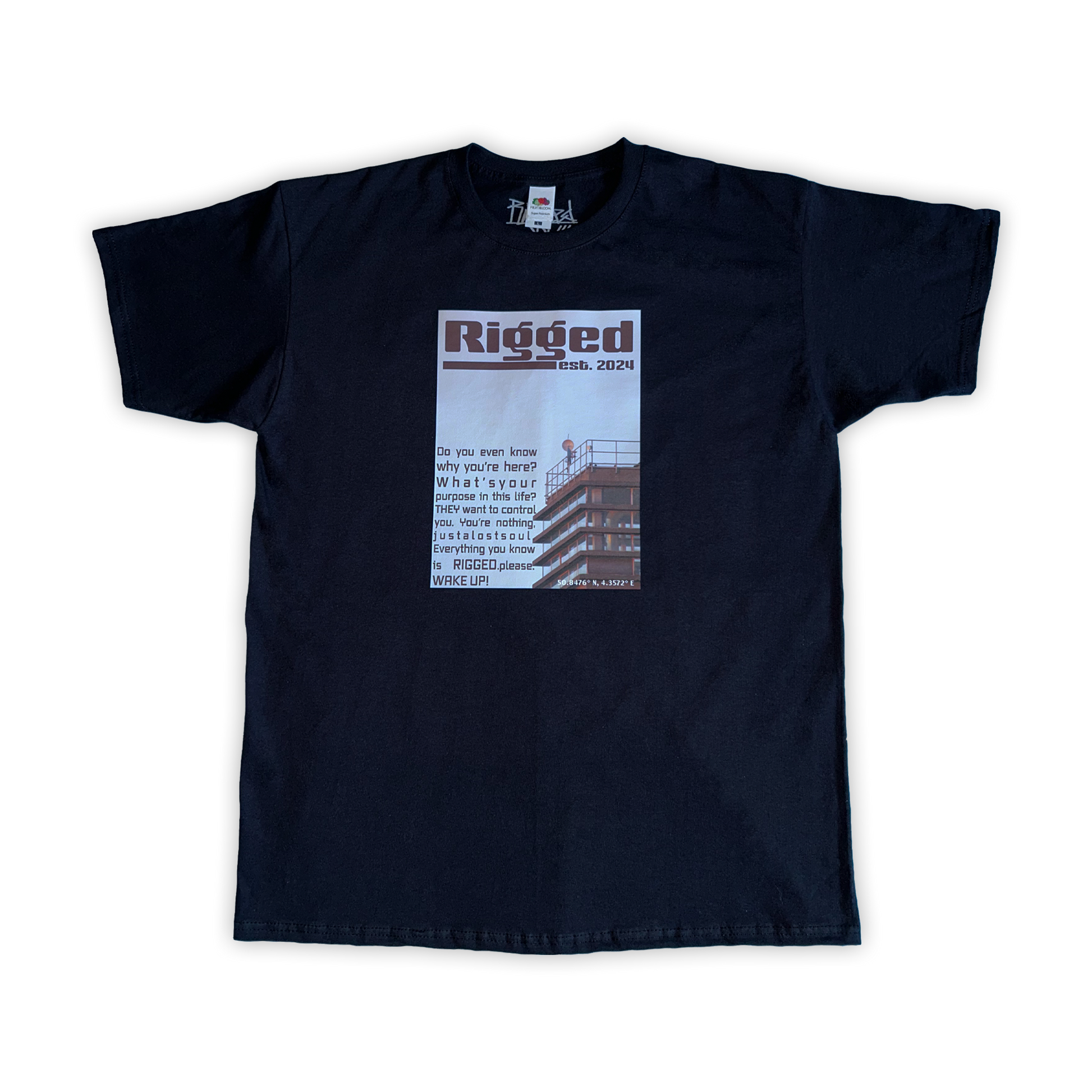tricou-bumbac-barbati-negru-rigged