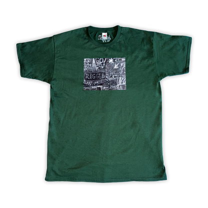 tricou-bumbac-barbati-verde-rigged